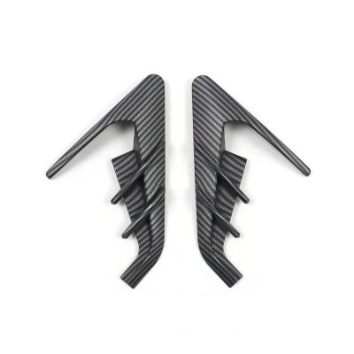 2pcs Side Camera Cover Compatible with Tesla New Model Y Juniper 2025 Launch 3 Highland 2024 Dash Cam Protective(Matte Carbon)