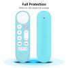 [3-Pack] HZIME New Replacement Remote Control Cover Compatible for Google TV Streamer 4K TV GY3LE Voice Remote, Silicone Controller Case Sleeve (Glow-in-The-DarkGreen/Blue/Pink) view 2
