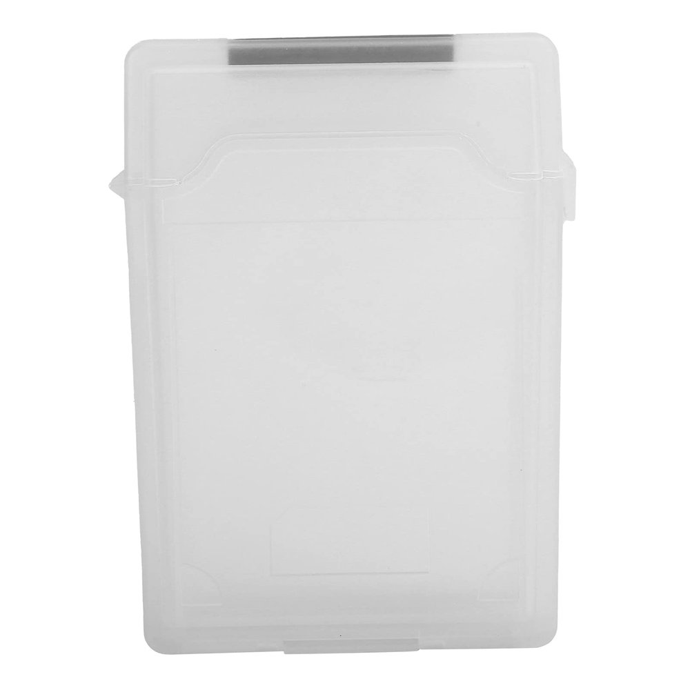 2.5in Hard Drive Disk Protective Box, Shockproof Anti Static Transparent Storage Case Green Red Blue White Grey Hard Disk Protector Storage Case (White)