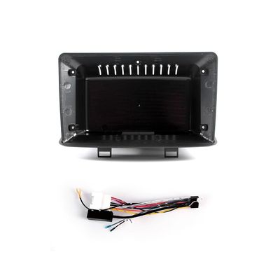 9" Car Radio Frame Bracket Stereo Mounting Frame with Wiring Harness Compatible with Mitsubishi Pajero MINI 1998 1999 2000 2001 2002 2003 2004 2005 2006 2007 2008