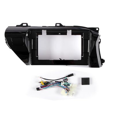 10" Car Radio Frame Bracket Stereo Mounting Frame with Wiring Harness Compatible with Toyota Hilux 2015 2016 2017 2018 2019 2020 LHD