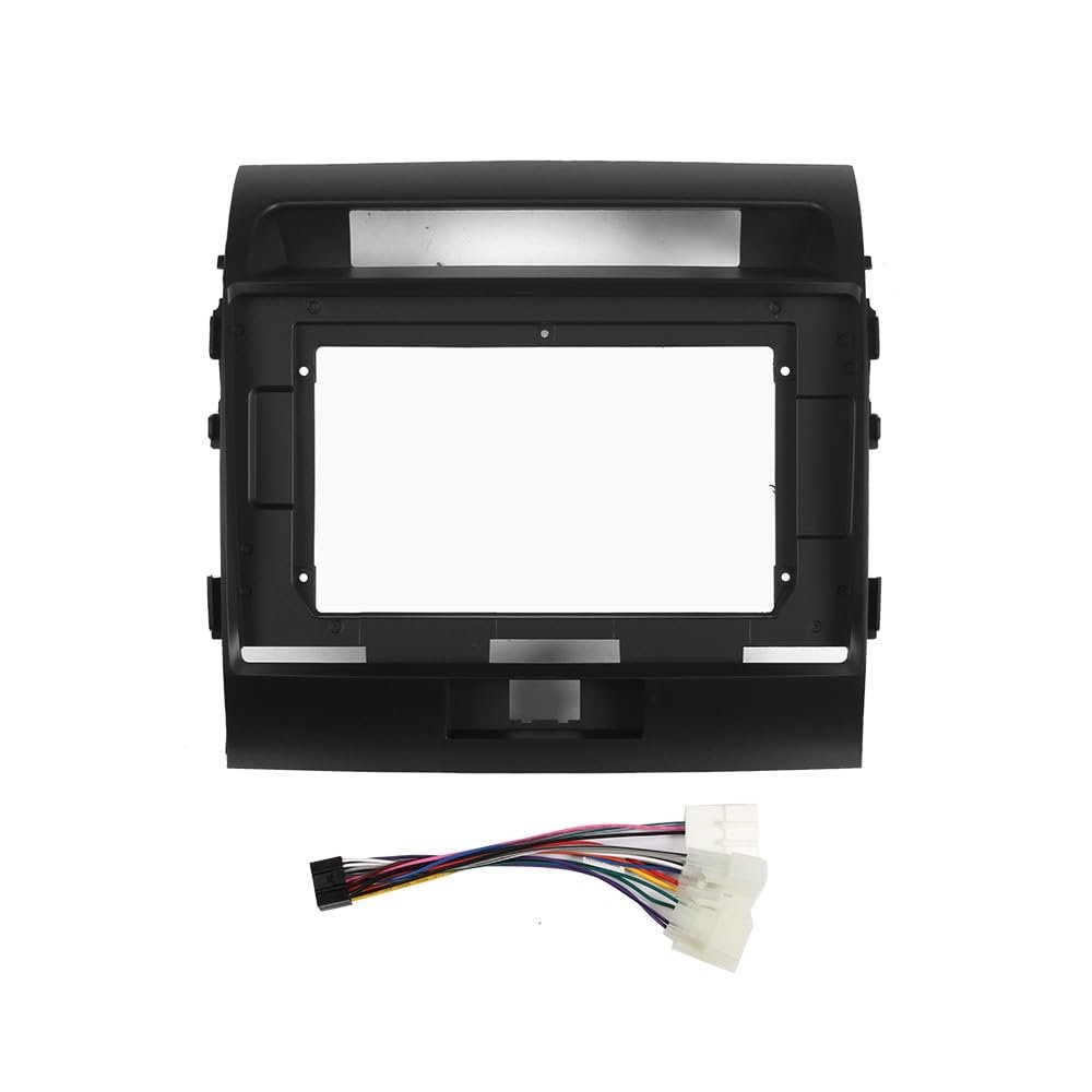 10.1" Car Radio Frame Bracket Stereo Mounting Frame with Wiring Harness Compatible with Toyota Land Cruiser 2007 2008 2009 2010 2011 2012 2013 2014 2015
