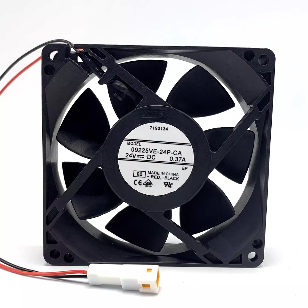 09225VE-24P-CA 9225 3-Wire DC24V 0.37A 8.88W 92x92x25mm 92mm Frequency Inverter Cooling Fan