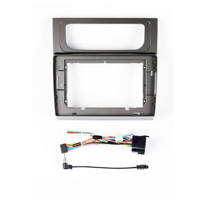 10" Car Radio Frame Bracket Stereo Mounting Frame with Wiring Harness Compatible with VW Touran 2004 2005 2006 2007 2008 MT