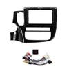 10" Car Radio Frame Bracket Stereo Mounting Frame with Wiring Harness Compatible with Mitsubishi Outlander 2012 2013 2014 2015 2016 2017 2018 2019 view 3