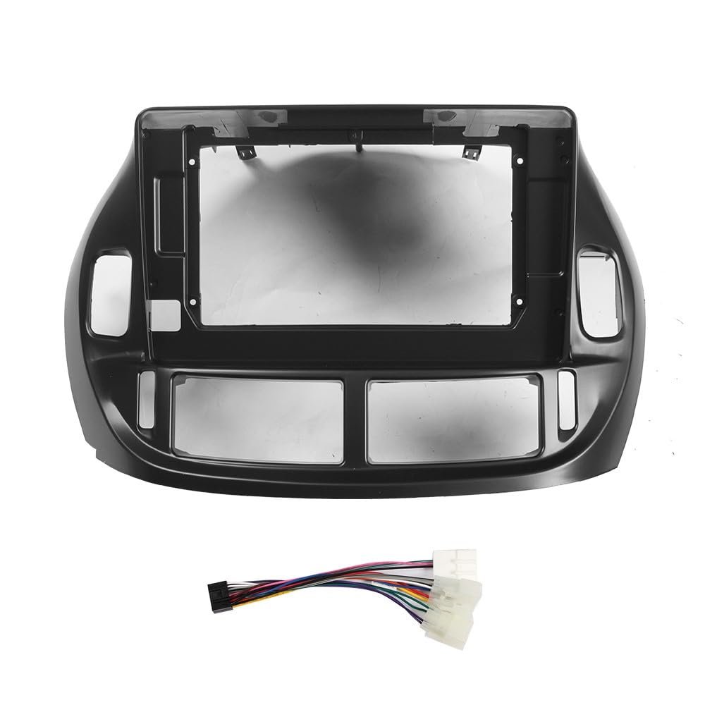 9" Car Stereo FM Radio Mounting Frame Bracket with Wiring Harness Compatible with Toyota Estima/ Acr30 2004 2005 2006 2007 2008 2009 2010 2011 2012 2013 2014 2015 2016 2017 2018 2019 2020 2021 RHD