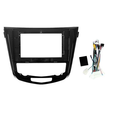 10" Car Radio Frame Bracket Stereo Mounting Frame with Wiring Harness Compatible with Nissan X-Trail 2014 2015 2016 2017 2018 2019 2020 2021 at