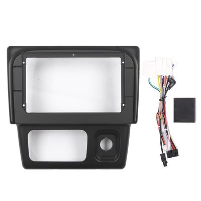 10.1" Car Radio Frame Bracket Stereo Mounting Frame with Wiring Harness Compatible with Perodua Kelisa 2001 2002 2003 2004 2005 2006 2007 RHD