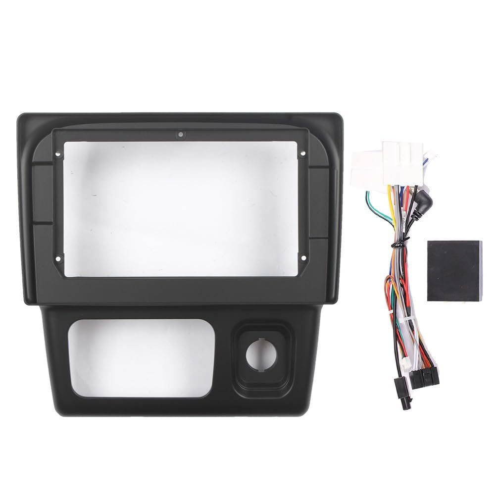 10.1" Car Radio Frame Bracket Stereo Mounting Frame with Wiring Harness Compatible with Perodua Kelisa 2001 2002 2003 2004 2005 2006 2007 RHD