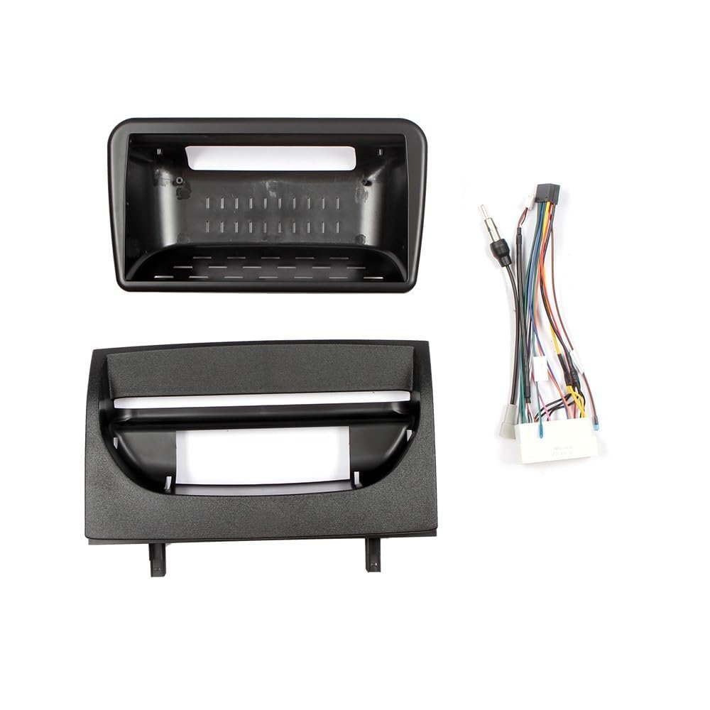 10.1" Car Radio Frame Bracket Stereo Mounting Frame with Wiring Harness Compatible with Kia K3 2020 2021 UV Black