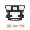 10" Car Radio Frame Bracket Stereo Mounting Frame with Wiring Harness Compatible with Toyota Highlander 2007 2008 2009 2010 2011 2012 2013 2014 view 2