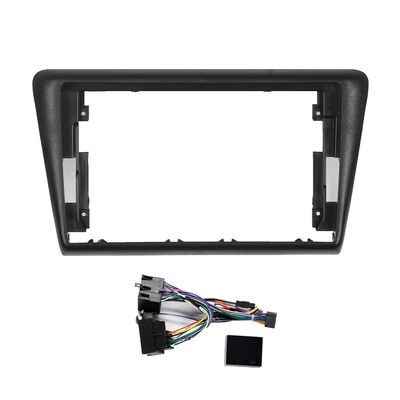9" Car Radio Frame Bracket Stereo Mounting Frame with Wiring Harness Compatible with Skoda Rapid 2013 2014 2015 2016 2017 2018 2019 2020 2021