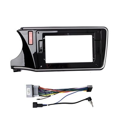 10" Car Radio Frame Bracket Stereo Mounting Frame with Wiring Harness Compatible with Honda City 2014 2015 2016 2017 2018