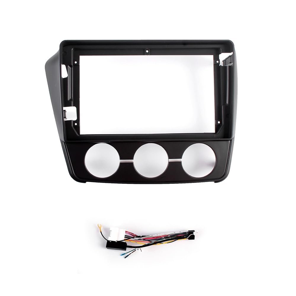 9" Car Radio Frame Bracket Stereo Mounting Frame with Wiring Harness Compatible with Mitsubishi V3 LINGYUE 2015 2016 2017 2018