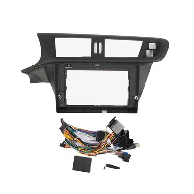 10" Car Radio Frame Bracket Stereo Mounting Frame with Wiring Harness Compatible with Citroen C3-XR 2014 2015 2016 2017 2018