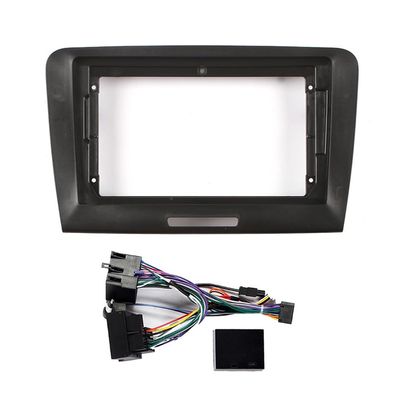 9" Car Radio Frame Bracket Stereo Mounting Frame with Wiring Harness Compatible with Skoda Superb 2009 2010 2011 2012 2013 2014