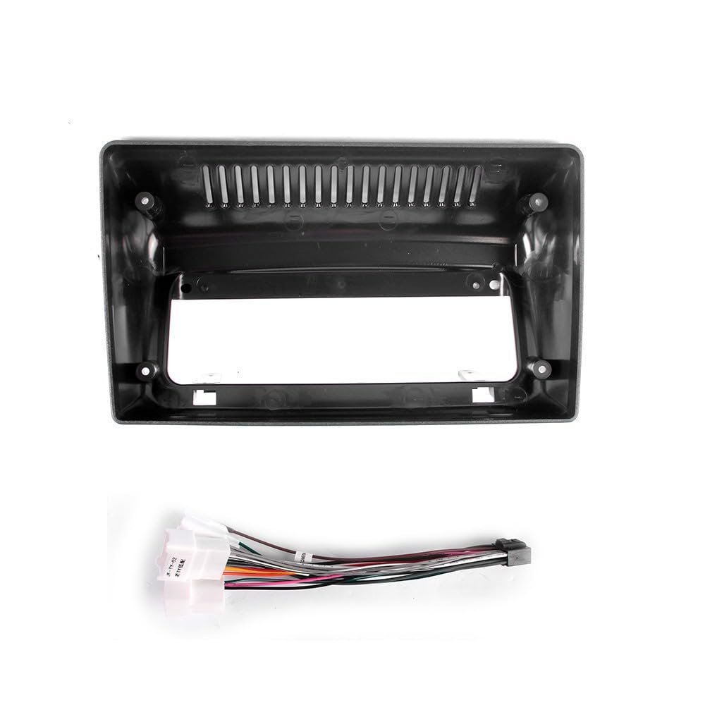 9" Car Radio Frame Bracket Stereo Mounting Frame with Wiring Harness Compatible with Toyota VITZ/Yaris/Echo 1999 2000 2001 2002 2003 2004 2005