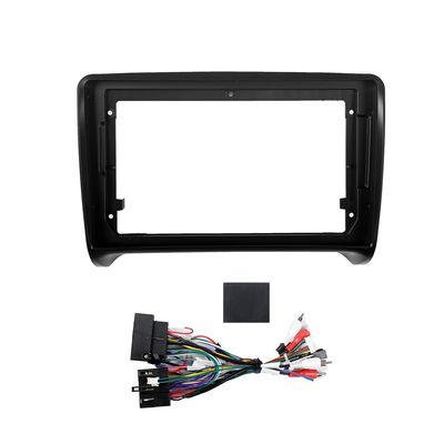 9" Car Radio Frame Bracket Stereo Mounting Frame with Wiring Harness Compatible with Audi TT 2008 2009 2010 2011 2012 2013 2014