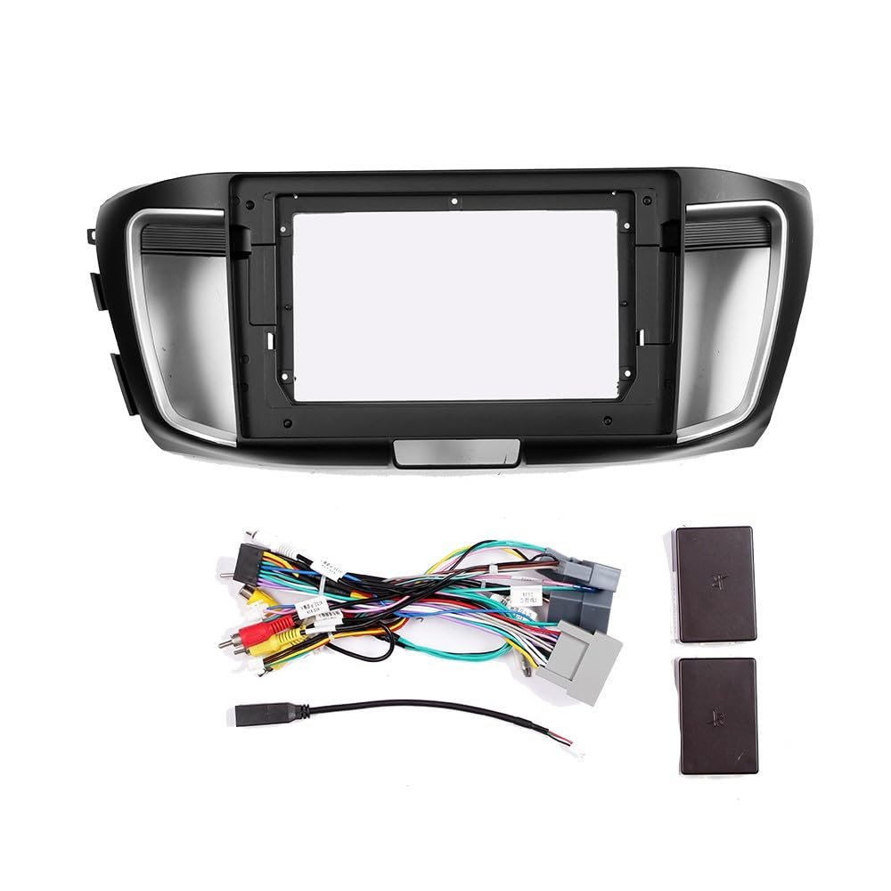 10" Car Radio Frame Bracket Stereo Mounting Frame with Wiring Harness Compatible with Honda Accord 2013 2014 2015 2016 2017 2018 2019