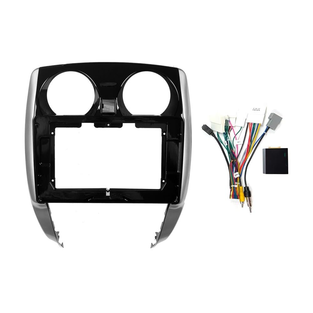 10.1" Car Radio Frame Bracket Stereo Mounting Frame with Wiring Harness Compatible with Nissan Note 2019 2020 2021 RHD