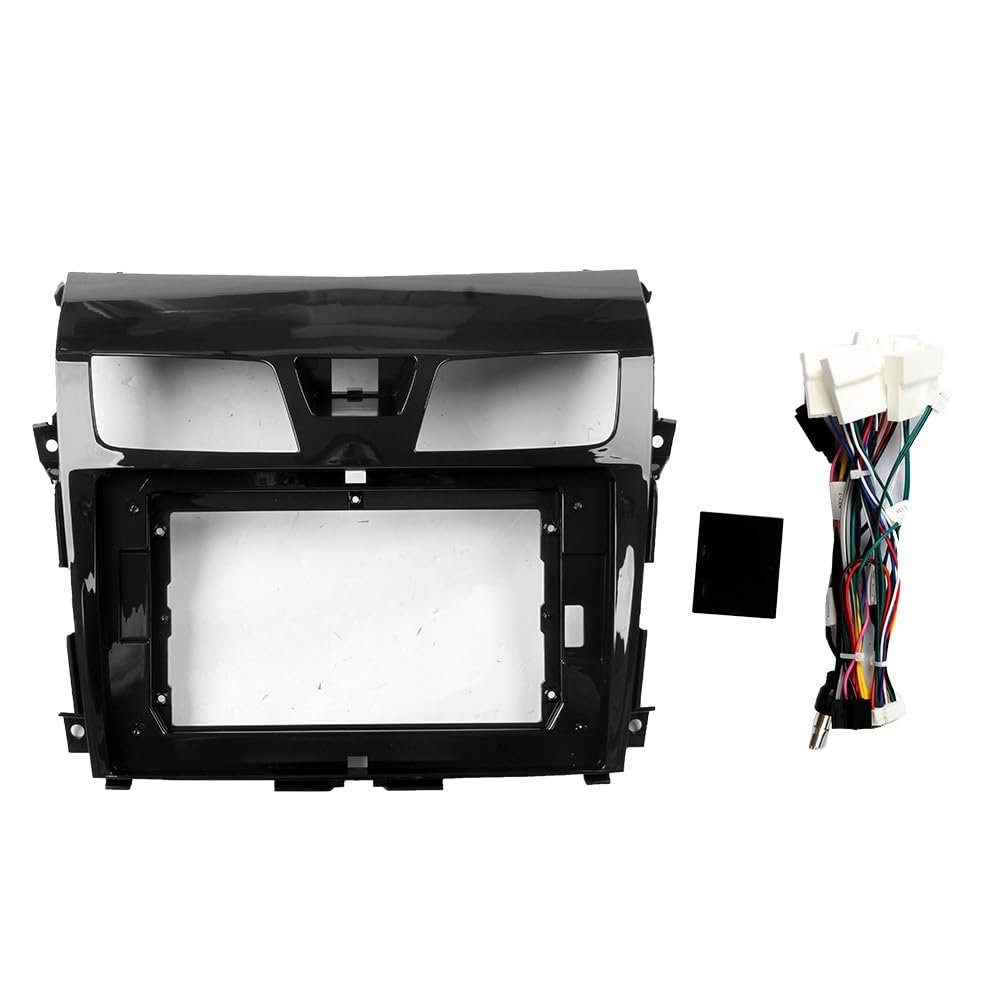 10" Car Radio Frame Bracket Stereo Mounting Frame with Wiring Harness Compatible with Nissan Teana 2013 2014 2015 2016 2017 2018 2019