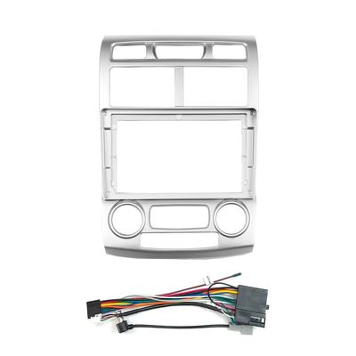 9" Car Radio Frame Bracket Stereo Mounting Frame with Wiring Harness Compatible with Kia Sportage 2005 2006 2007 2008 2009 2010