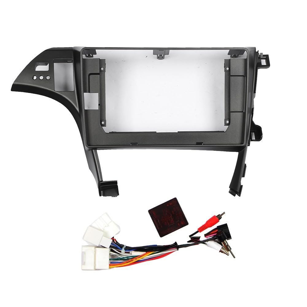 10.1" Car Radio Frame Bracket Stereo Mounting Frame with Wiring Harness Compatible with Toyota Prius 2010 LHD