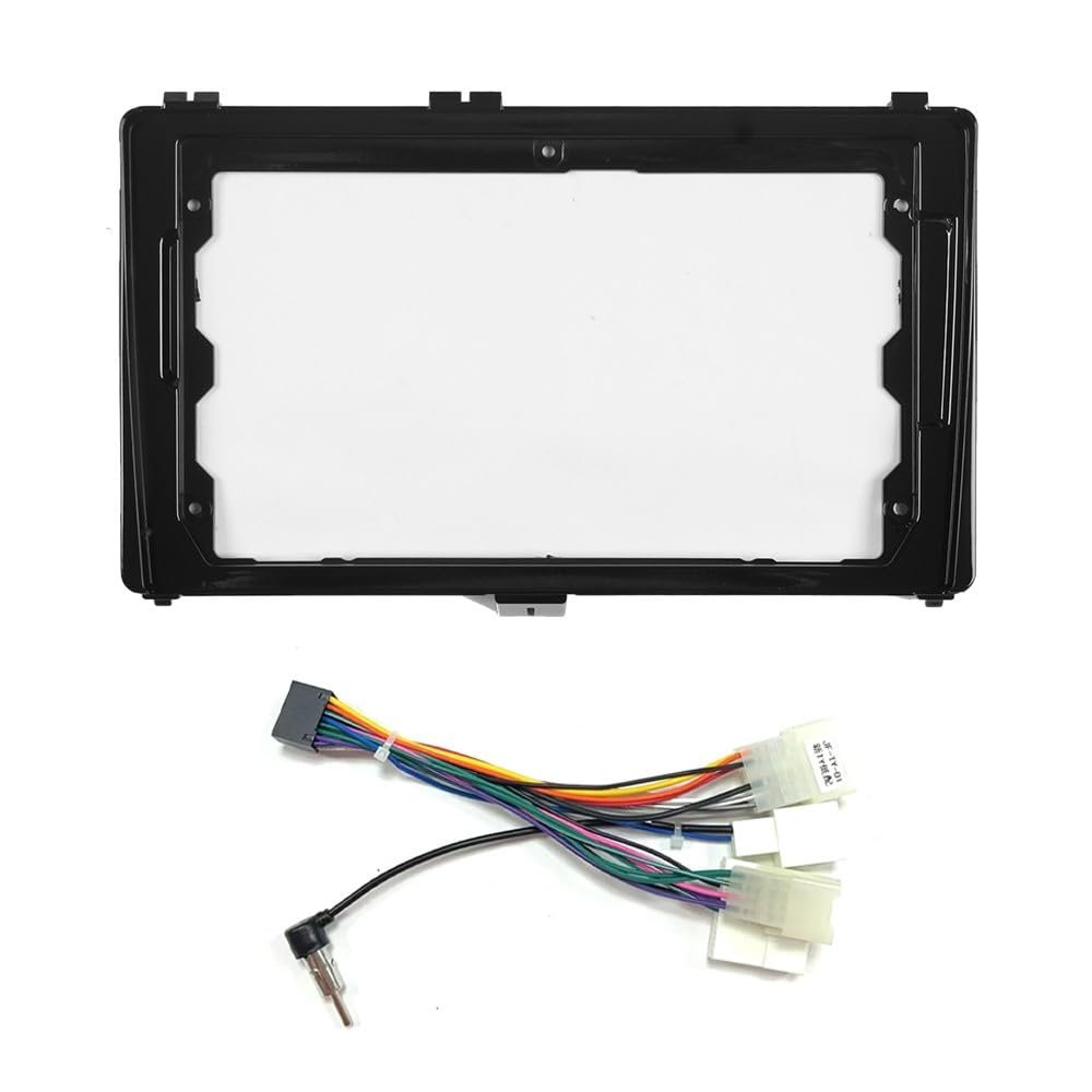 9" Car Radio Frame Bracket Stereo Mounting Frame with Wiring Harness Compatible with Toyota Corolla 2017