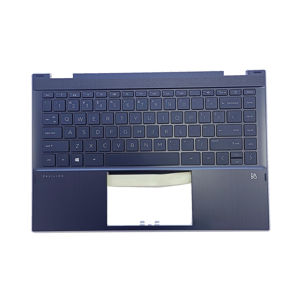 Lyinsen Replacement for HP Pavilion X360 14 DW 14M-DW0023DX 14T-DW100 14M-DW1023DX Laptop Upper Case Palmrest Keyboard Assembly Part 14" L96526-001 6070B1744903 L96524-001 Top Cover Gray