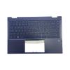 Lyinsen Replacement for HP Pavilion X360 14 DW 14M-DW0023DX 14T-DW100 14M-DW1023DX Laptop Upper Case Palmrest Keyboard Assembly Part 14" L96526-001 6070B1744903 L96524-001 Top Cover Gray view 1