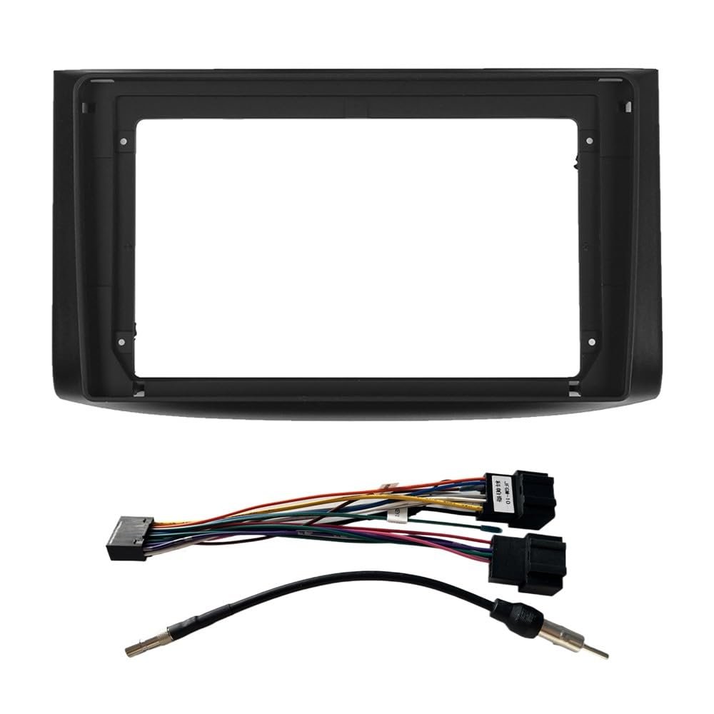 9" Car Radio Frame Bracket Stereo Mounting Frame with Wiring Harness Compatible with Chevrolet Lova 2006 2007 2008 2009 2010 2011 2012 2013 2014 2015