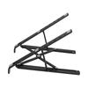 Estink Adjustable Laptop Stand Portable Laptop Riser Aluminium Alloy Foldable Computer Holder Ventilated Cooling Notebook Holder Suitable for Laptops Under 15.6inch (Black) view 3