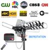 2026 Upgraded Outdoor TV Antenna for Smart TV,360 Omni-Directional Reception Long 150+ Miles Range Enhance VHF&UHF 4K Ready HDTV Antenna with Added Stability for Outdoor/Attic- 25ft RG6 Coax Cable view 4