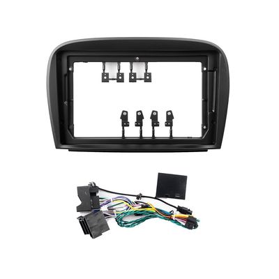 9" Car Radio Frame Bracket Stereo Mounting Frame with Wiring Harness Compatible with Benz SL 2008 2009 2010 2011 2012