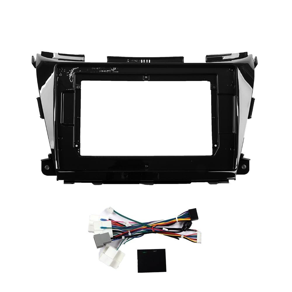 10" Car Radio Frame Bracket Stereo Mounting Frame with Wiring Harness Compatible with Nissan Kroraina 2015 2016 2017 2018 2019