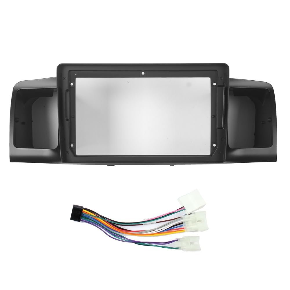 9" Car Radio Frame Bracket Stereo Mounting Frame with Wiring Harness Compatible with Toyota Rav4/Vios/Hilux/Land Cruiser/Fortuner/Prado/Terios 2006-2010 Corolla 2004-2012