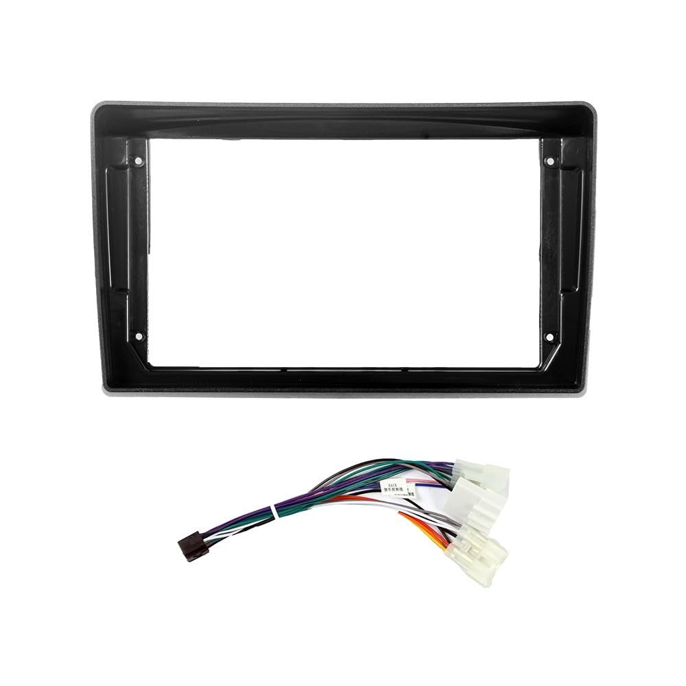 9" Car Radio Frame Bracket Stereo Mounting Frame with Wiring Harness Compatible with Toyota Probox 2002 2003 2004 2005 2006 2007 2008 2009 2010 2011 2012 2013 2014