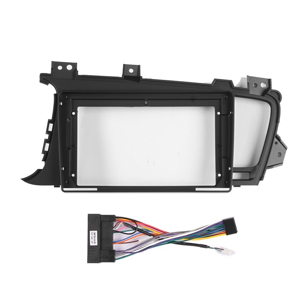 9" Car Radio Frame Bracket Stereo Mounting Frame with Wiring Harness Compatible with Kia Optima K5 2009 2010 2011 2012 2013 2014 2015 LHD