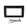 9" Car Radio Frame Bracket Stereo Mounting Frame with Wiring Harness Compatible with Toyota Aqua 2018 2019 2020 2021 UV Black RHD view 3
