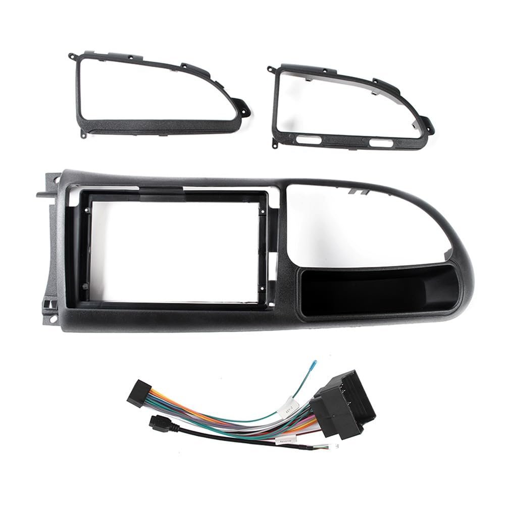 9" Car Radio Frame Bracket Stereo Mounting Frame with Wiring Harness Compatible with Ford TRANSIT/2017 TESHUN 2009 2010 2011 2012 2013 2014 2015