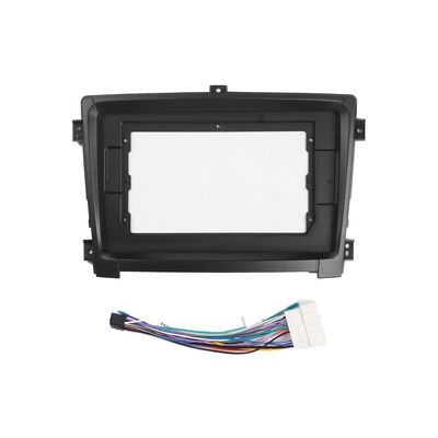 9" Car Radio Frame Bracket Stereo Mounting Frame with Wiring Harness Compatible with Hyundai Santa Fe 2017