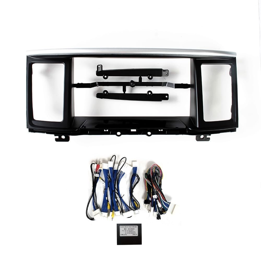 9" Car Radio Frame Bracket Stereo Mounting Frame with Wiring Harness Compatible with Nissan Pathfinder 2012 2013 2014 2015 2016 2017 2018 2019 2020