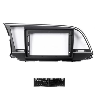 9" Car Radio Frame Bracket Stereo Mounting Frame with Wiring Harness Compatible with Hyundai Elantra 2016 2017 2018