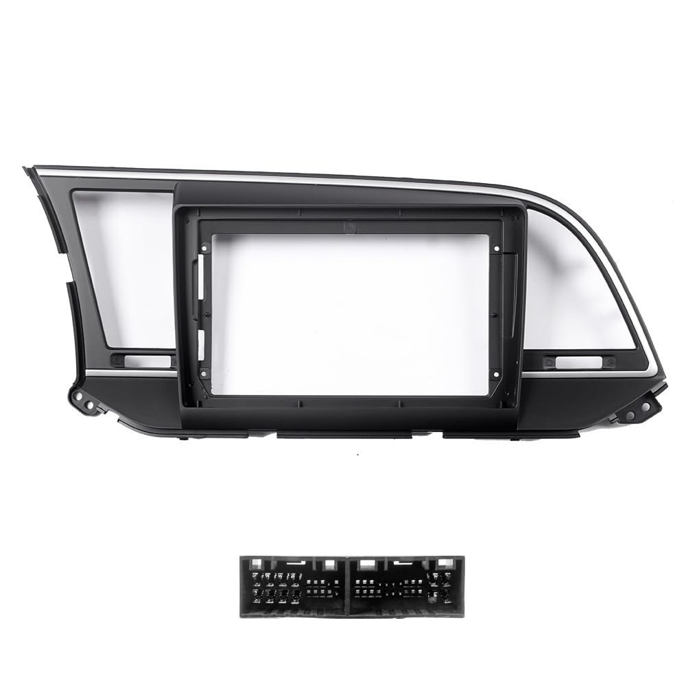 9" Car Radio Frame Bracket Stereo Mounting Frame with Wiring Harness Compatible with Hyundai Elantra 2016 2017 2018