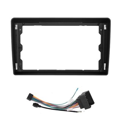 9" Car Radio Frame Bracket Stereo Mounting Frame with Wiring Harness Compatible with Ford Class Focus 2005 2006 2007 2008 Ford Transit 2009 2010 2011 2012 2013 2014 2015 2016