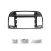 9" Car Radio Frame Bracket Stereo Mounting Frame with Wiring Harness Compatible with Toyota Camry 2000 Wood Grain view 2