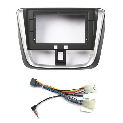 10" Car Radio Frame Bracket Stereo Mounting Frame with Wiring Harness Compatible with Toyota Vios 2017 for Toyota Sedan 2016