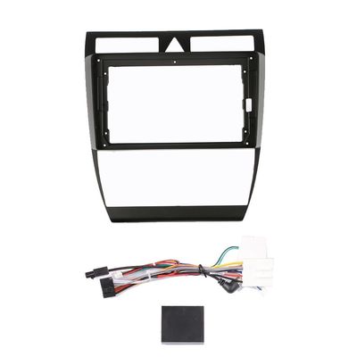9" Car Radio Frame Bracket Stereo Mounting Frame with Wiring Harness Compatible with Audi A6 2004
