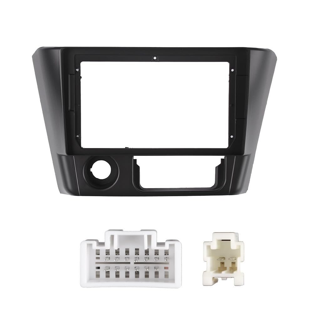 9" Car Radio Frame Bracket Stereo Mounting Frame with Wiring Harness Compatible with Mitsubishi Lancer 2007 2008 2009 2010 2011 2012 2013 2014 2015