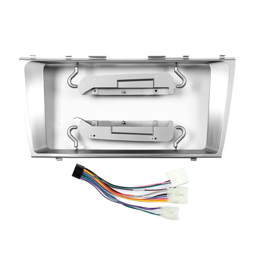 9" Car Radio Frame Bracket Stereo Mounting Frame with Wiring Harness Compatible with Toyota Camry 2006 2007 2008 2009 2010 2011